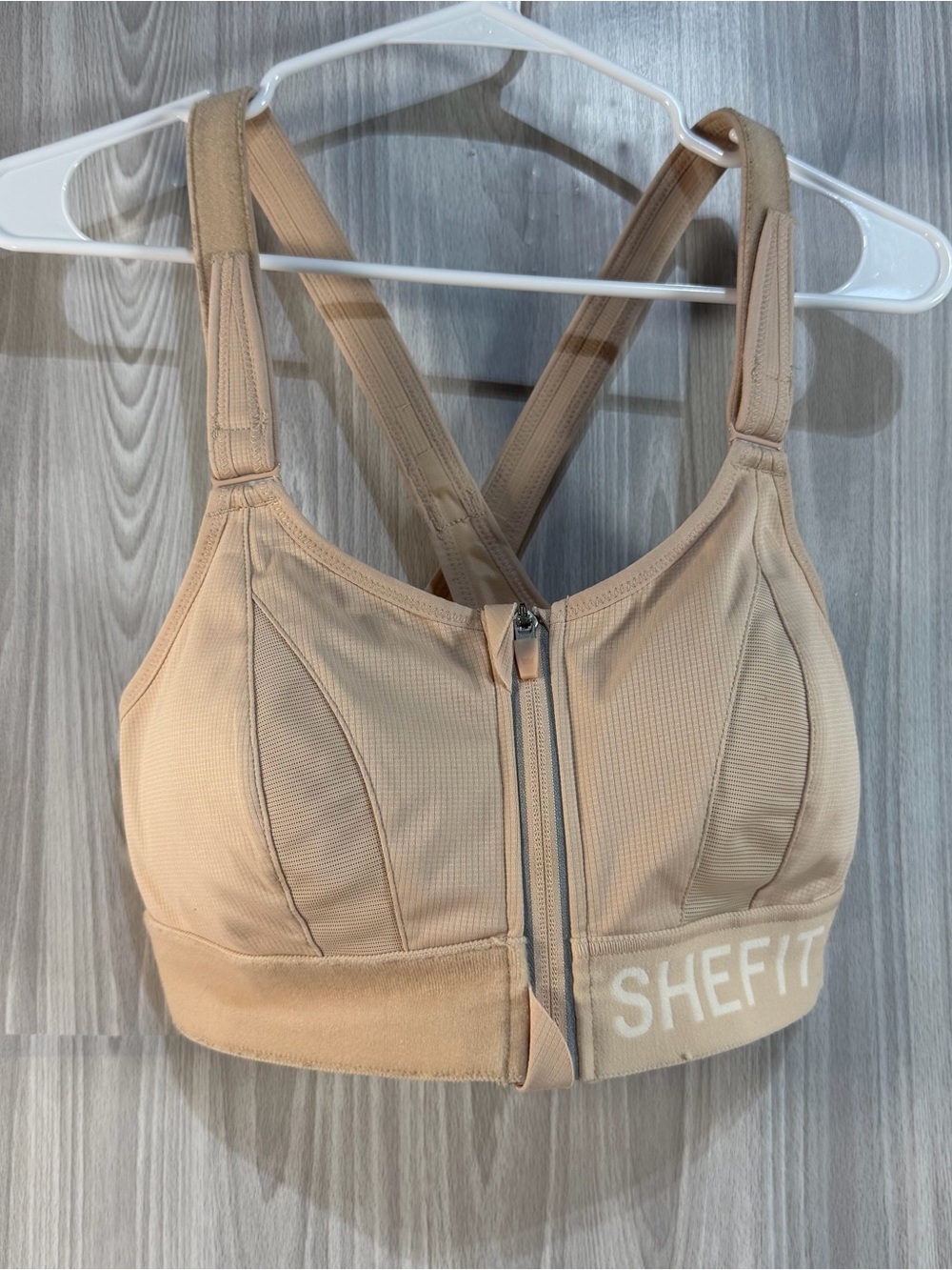 Shefit Ultimate Sports Bra 1Luxe Tan Nude Wireless Adjustable Sports Active Bra